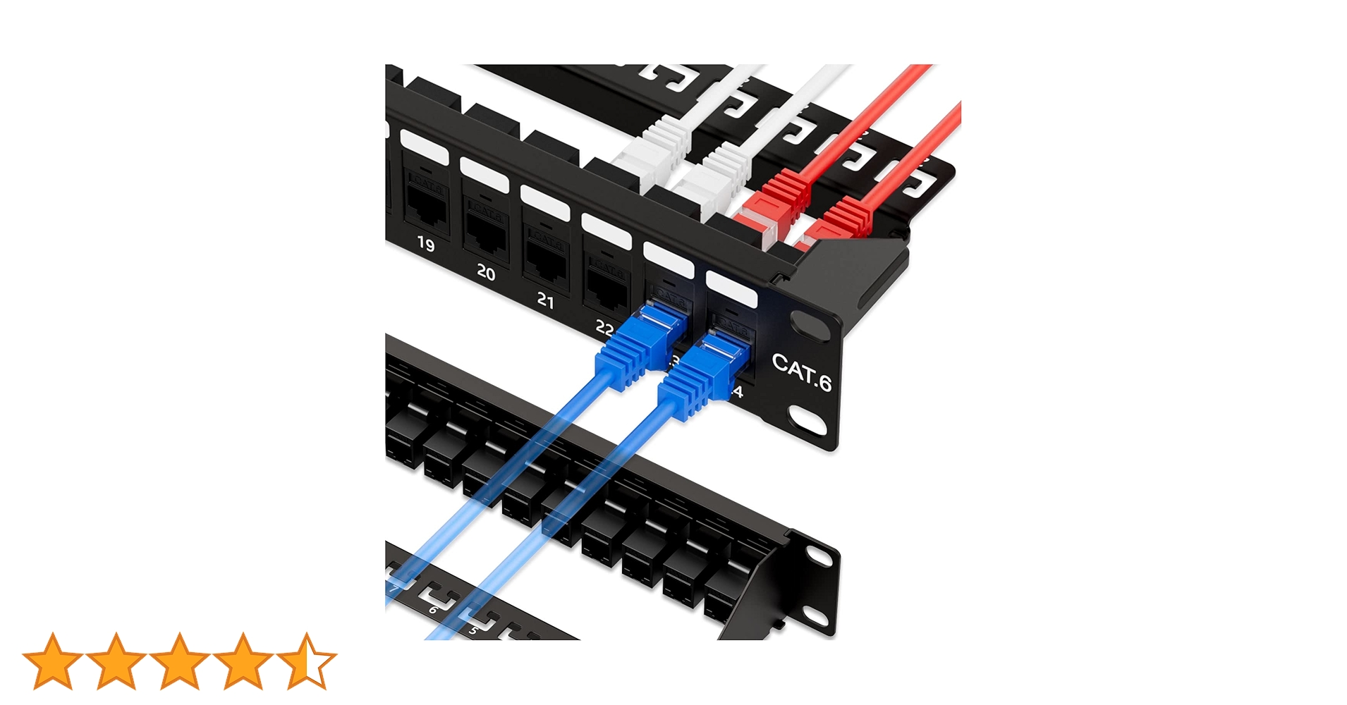 Amazon.co.jp: Iwillink 24ポート RJ45 パッチパネル 1U スルー